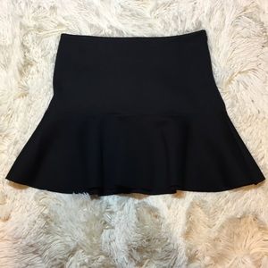 Black mini skirt